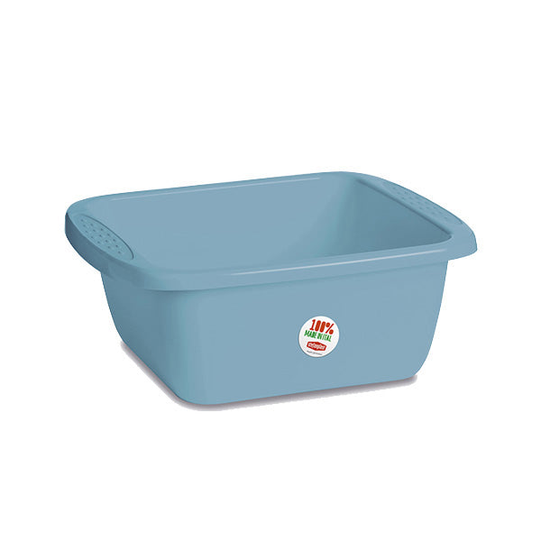 Bacinella rettangolare L. Primavera cm.45 blu paradiso