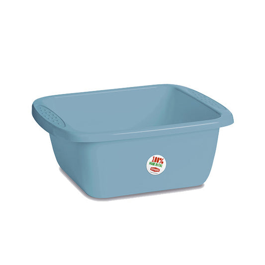 Bacinella rettangolare L. Primavera cm.45 blu paradiso