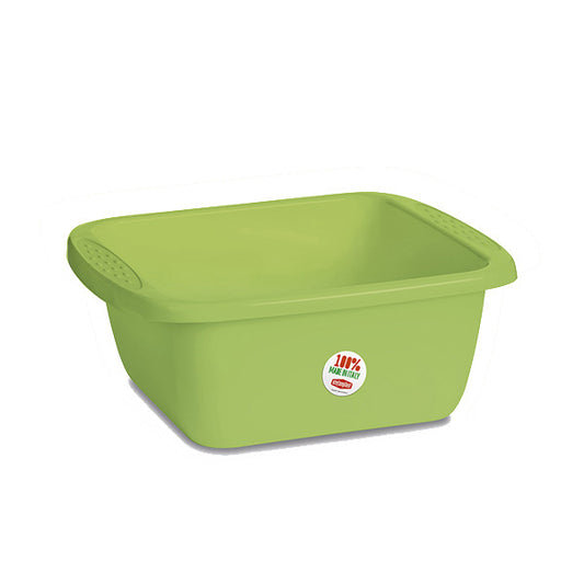 Bacinella rettangolare L. Primavera cm.45 verde