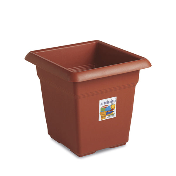 Fioriera Quadra Mediterraneo cm 45x45 terracotta