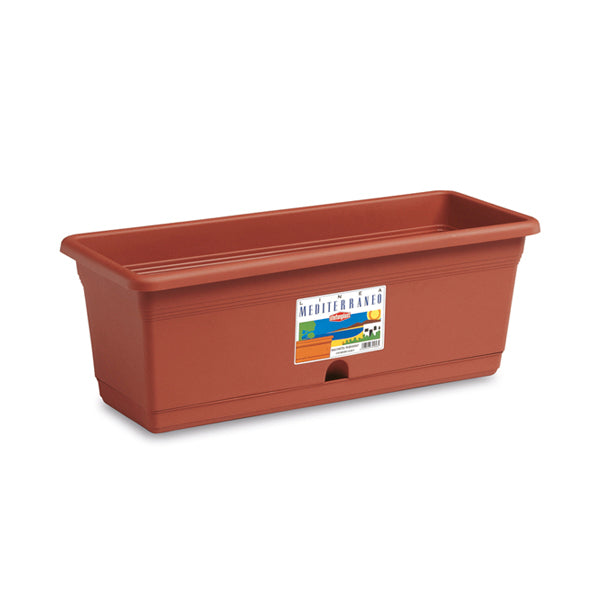 Balconetta Portofino cm 50 c/riserva d'acqua  terracotta