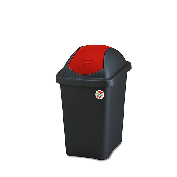 Basculina Multipat lt.30 fusto nero/ond.  Rosso