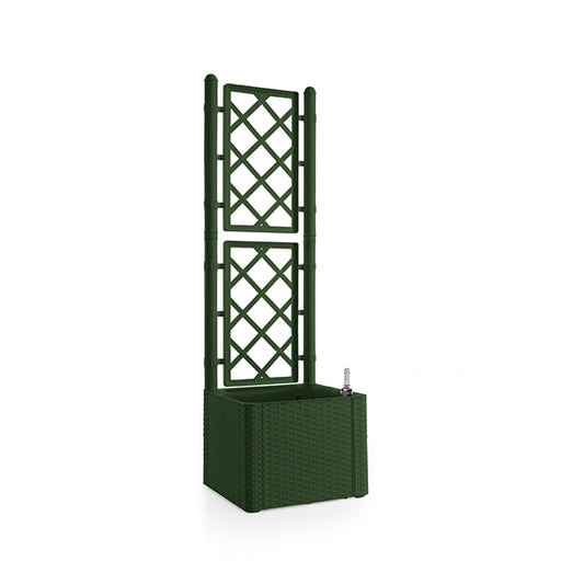 Fioriera Natural DELUXE quadra c/spalliera verde pino
