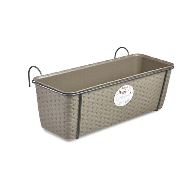 Set Balcone Natural c/supp. metallo cm.50 tortora