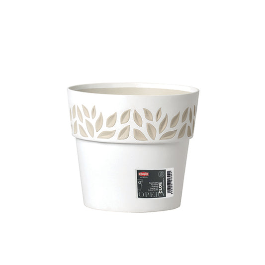 Coprivaso Cloe ø 25 bianco/travertino
