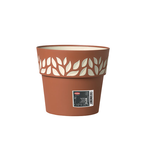 Coprivaso Cloe ø 25 terra d'ombra/vanilla