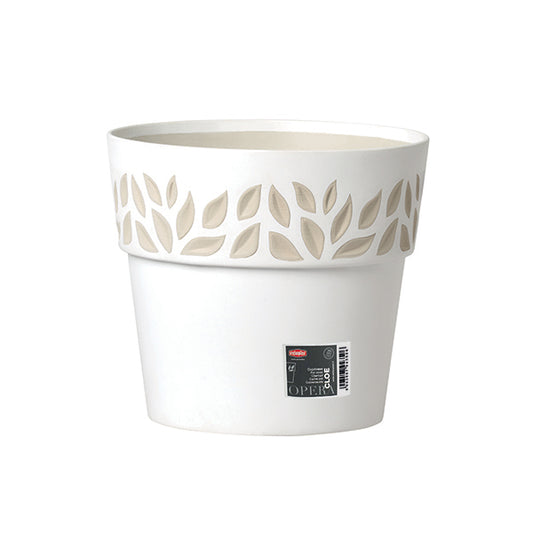 Coprivaso Cloe ø 30 bianco/travertino