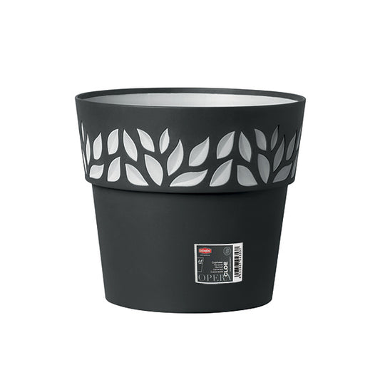 Coprivaso Cloe ø 30 grafite/grigio luce