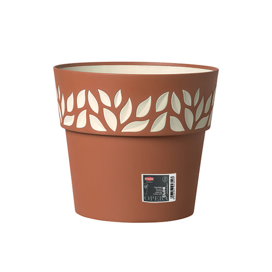 Coprivaso Cloe ø 30 terra d'ombra/vanilla