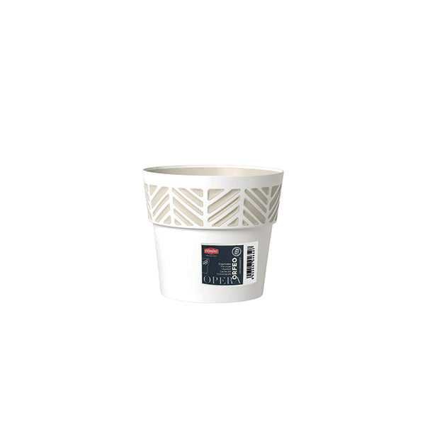 Coprivaso Orfeo ø 15 bianco/travertino