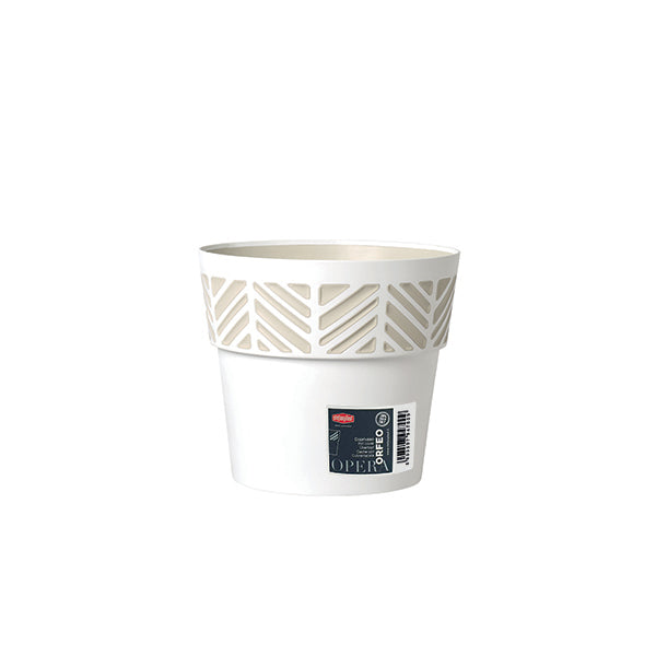 Coprivaso Orfeo ø 20 bianco/travertino