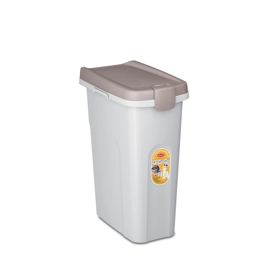 Pet Food Container 25 lt bianco/tortora