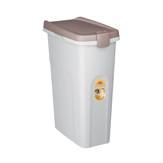 Pet Food Container 40 lt bianco/tortora