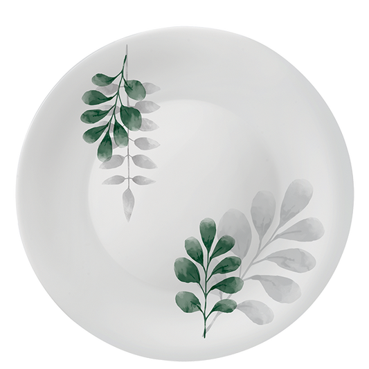 White Moon Piatto Piano 27  Botanica Verde  F 6/CT 24 NG16 - Luxe Home