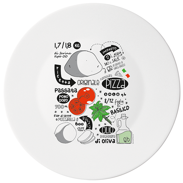 RONDA BAJO PLATO 33  PIZZA RECIPE  B 4 K 4 - Luxe Home