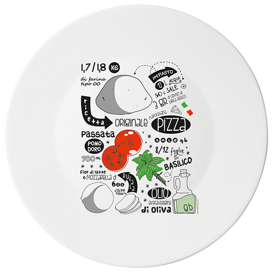 RONDA BAJO PLATO 33  PIZZA RECIPE  B 4 K 4 - Luxe Home