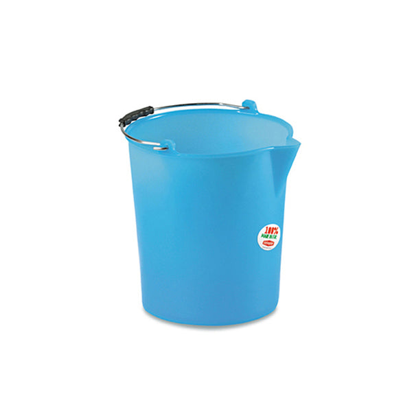 Secchio industriale c/becco in polietilene lt.12 azzurro