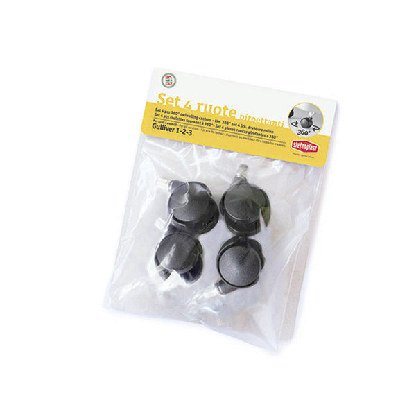 Set 4 pz. Ruote rotanti a 360°