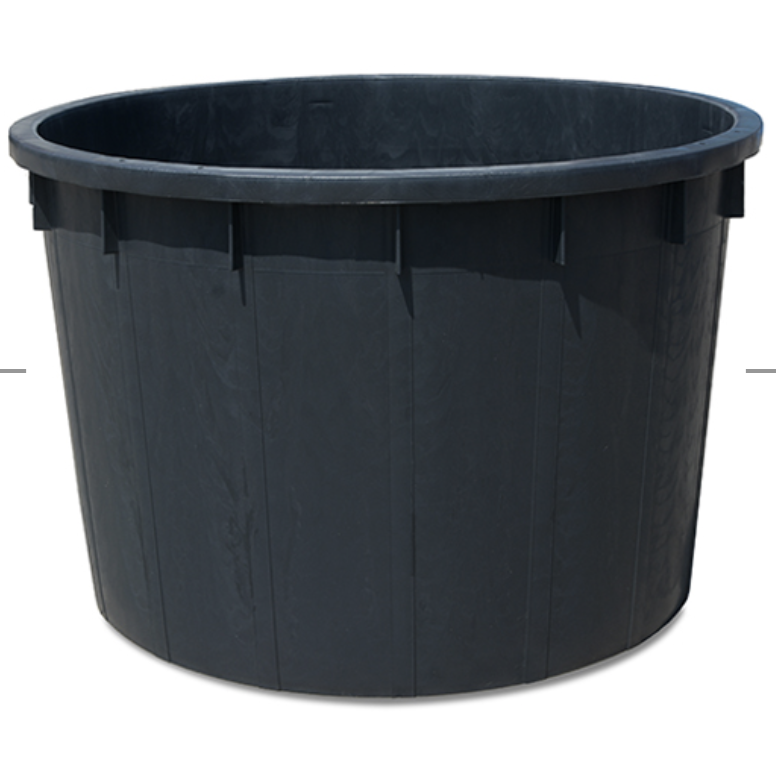 Mastellone rotondo s/m nero lt.1000