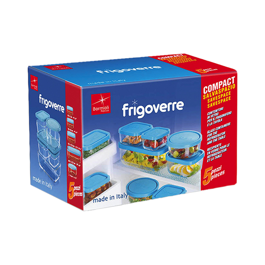 FRIGOVERRE SET 5 PZ COMPACT  C/ AZZURRO  S 1 K 6 (SR) - Luxe Home
