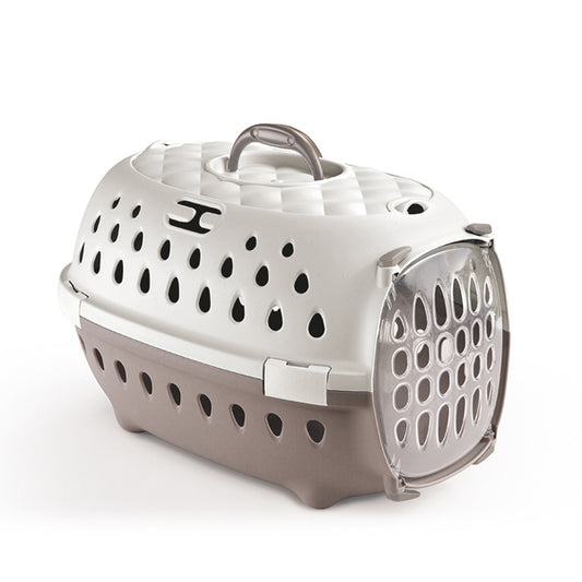 Travel chic bianco/tortora chiaro