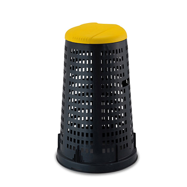 Trespolo (fusto nero+ coperchio giallo) - Luxe Home
