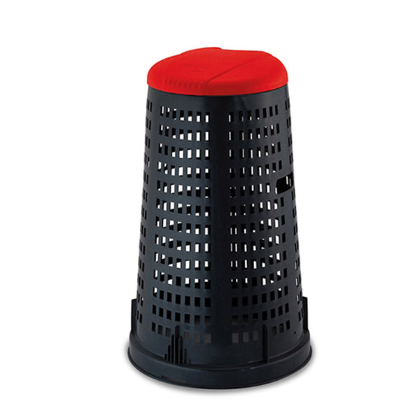 Trespolo (fusto nero+ coperchio rosso)