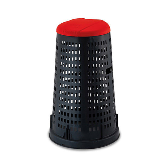 Trespolo (fusto nero+ coperchio rosso)