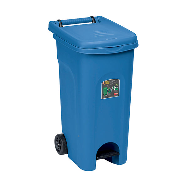 Urban Eco System 80 lt con pedale blu capri