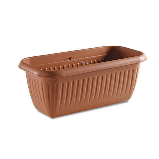 Fioriera rettangolare cm.80 terracotta - Luxe Home