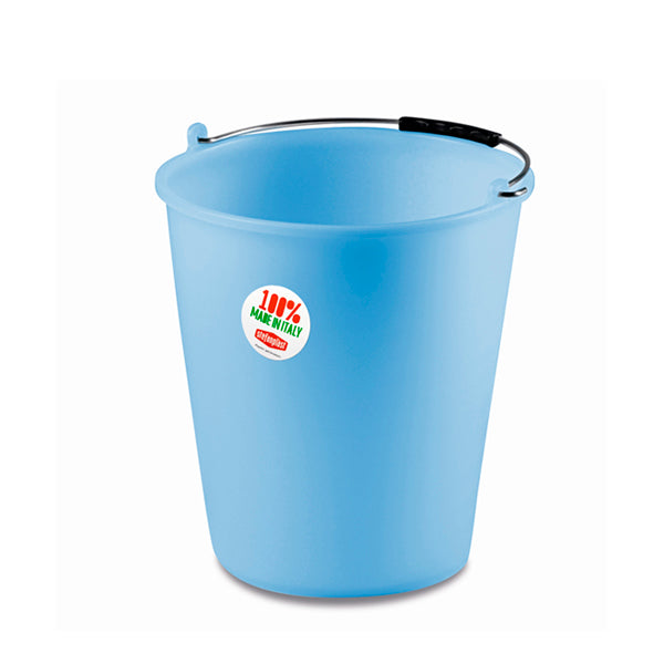Secchio casalingo in polietilene lt.15 azzurro - Luxe Home